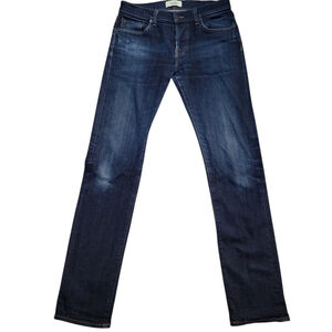 Baldwin Henley Selvedge Button Fly Slim Straight Blue Jeans Men's Size 30/33